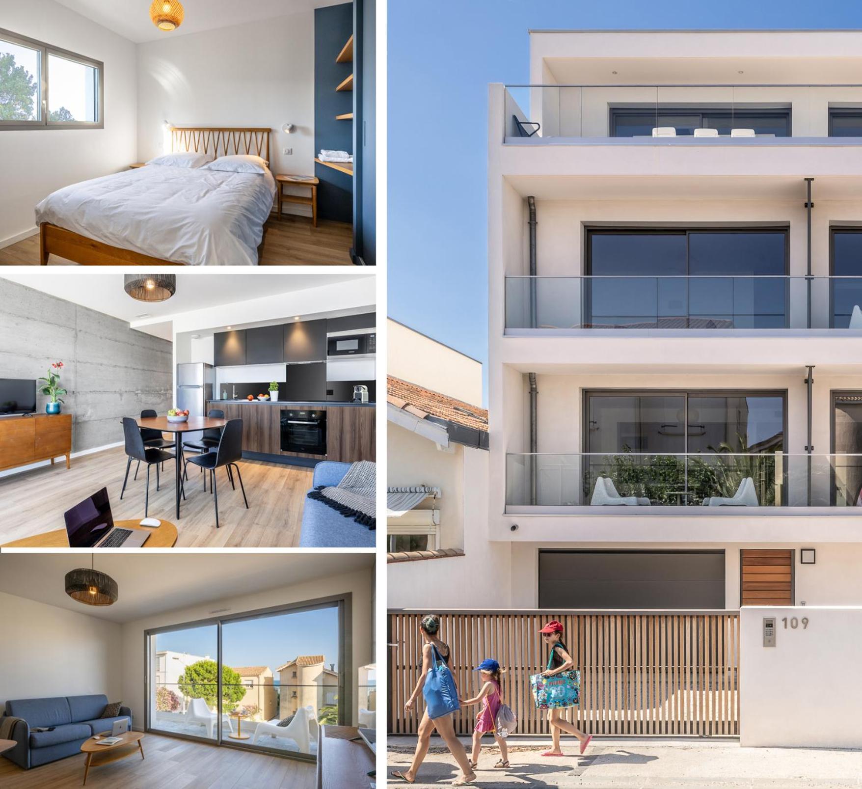 South-Of-France T2 Neuf Haut De Gamme, Climatise, Parking Gratuit, 2Eme Ligne Balcon 3 كارنو بلاج المظهر الخارجي الصورة